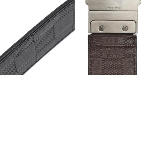 LOUIS VUITTON Louis Vuitton 95cm Black M9150 Men's Leather Belt - Picture 13 of 13
